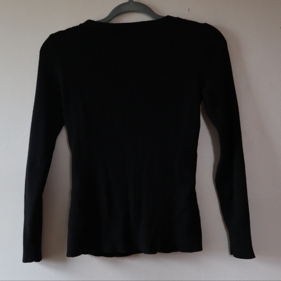 NIC+ZOE Black Longsleeve Top - Picture 8 of 9